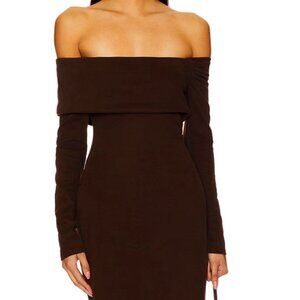 ASTR the label JADA Dress in Chocolate